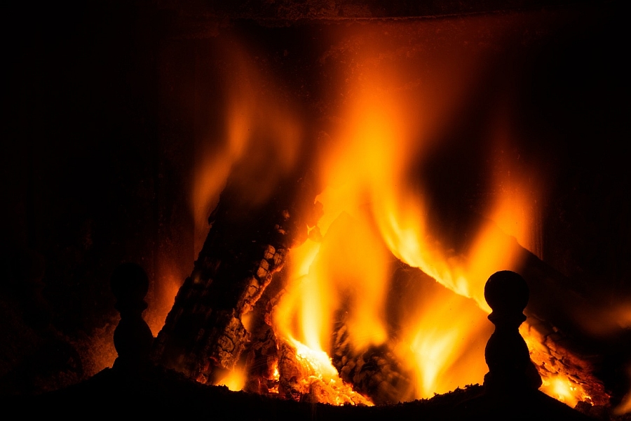 Feuer im Kaminofen