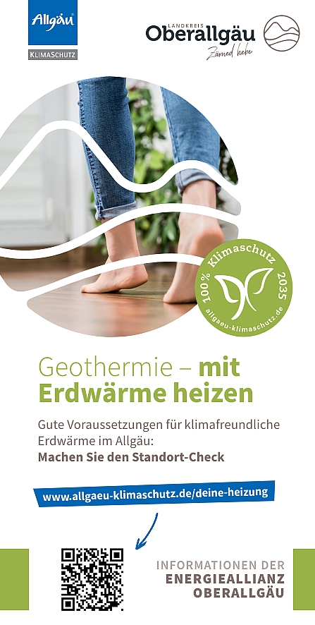Infoflyer zur Geothermie im Landkreis Oberallgäu
