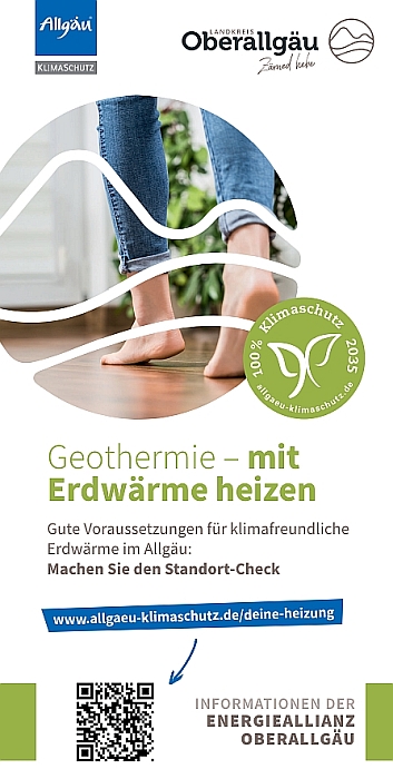 Infoflyer zur Geothermie im Landkreis Oberallgäu Infoflyer zur Geothermie im Landkreis Oberallgäu