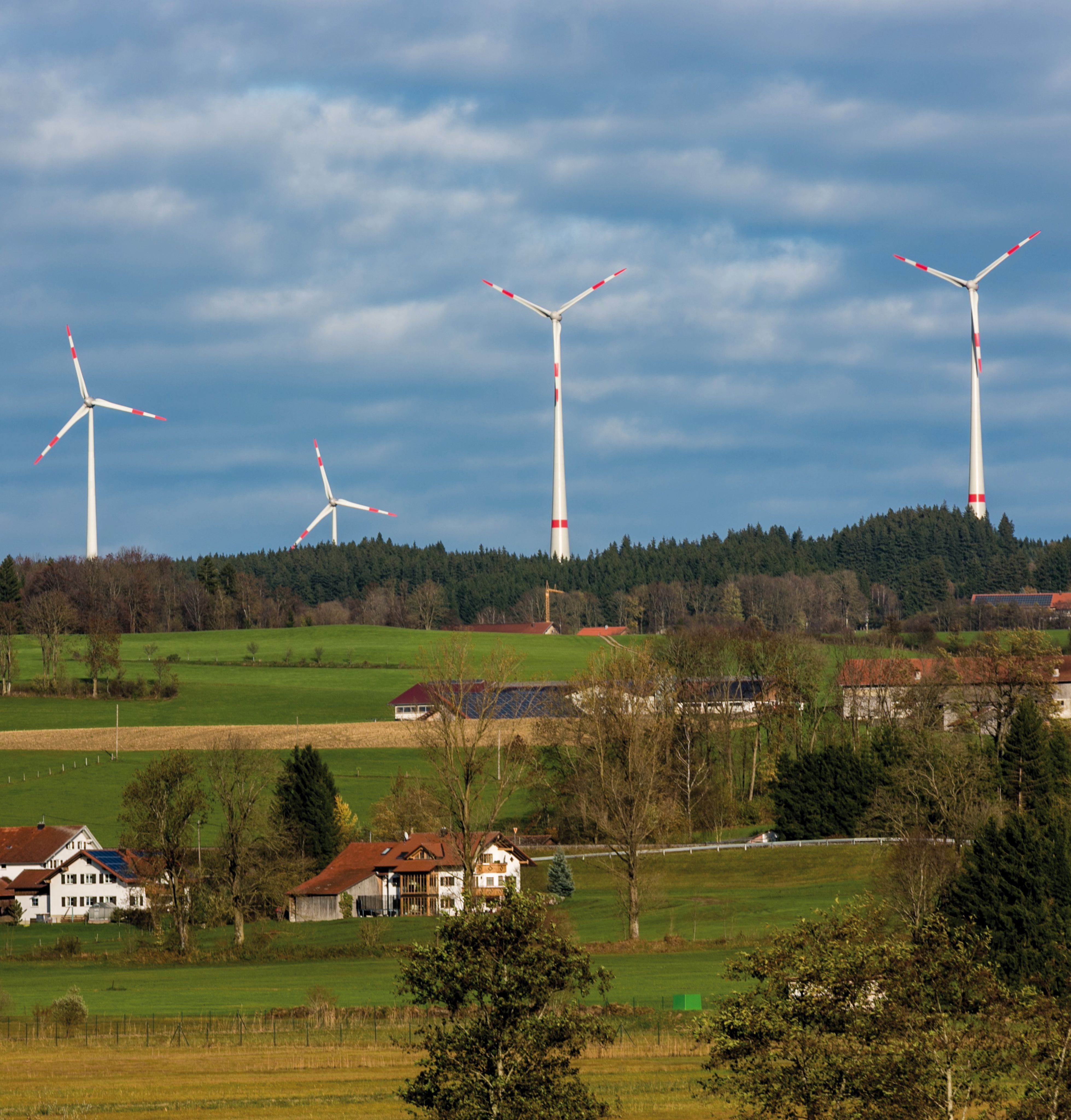 Die Windenergie liefert den Löwenanteil der in Wildpoldsried erneuerbar erzeugten Energie